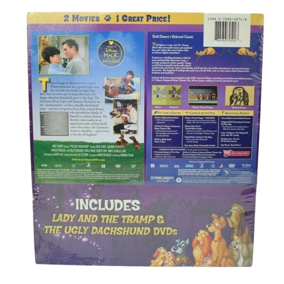 Disney's Lady and the Tramp and The Ugly Dachshund 2 DVD Set 2013 - Picture 2 of 4